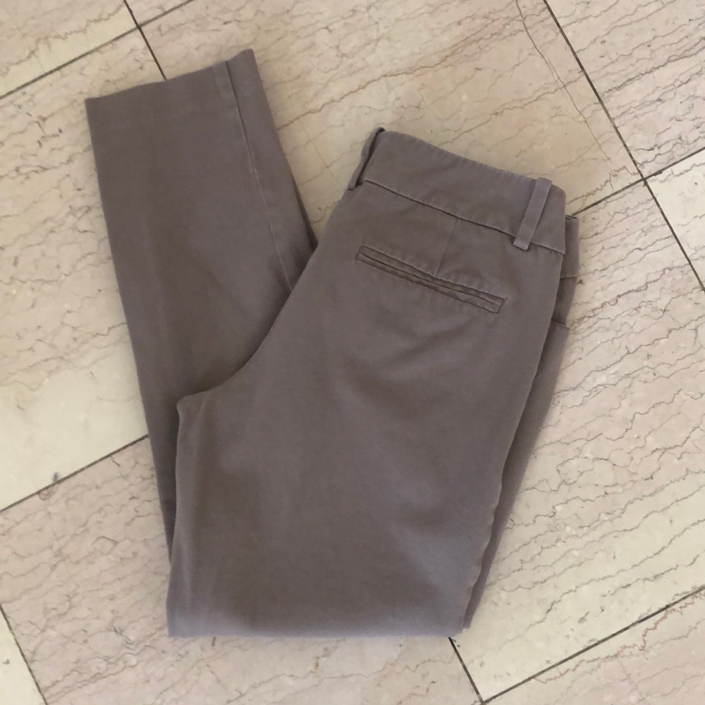Mossimo Women's Stretch Cropped Pants Tan Casual Chino Trousers Size 4